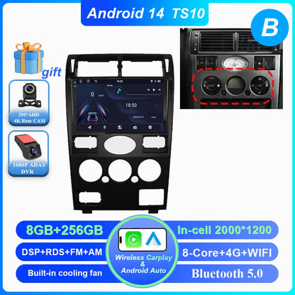 Android 14 Radio Stereo For Ford Mondeo MK 3 2000 2001 2002 2003 2004 2005-2007 Auto Multimedia Player GPS Navigation Bluetooth