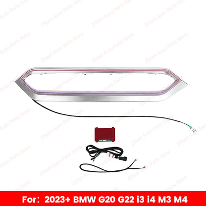 LED Vents For BMW 2023+ G20 G22 G80 G82 i3 i4 M3 M4 11 Colour Car Auto Center Console Air Outlet  Decorative Lamp Ambient Lights