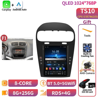 9.7inch Android 14 For Dodge Journey Fiat Freemont 2012-2014 Car Radio Multimedia Intelligent GPS Bluetooth Carplay Touch Screen