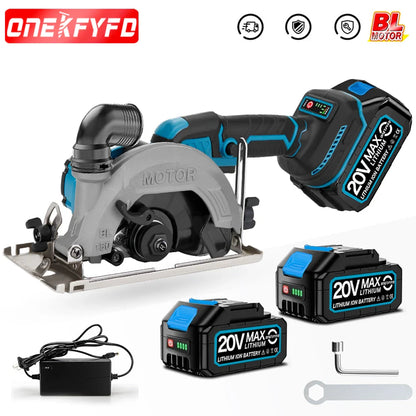 Brushless Circular Saw 150mm Cordless Electric Saw Adjustable Wood Cuttiing Machine Handheld Woodworking Saw for Makita Battery power tools