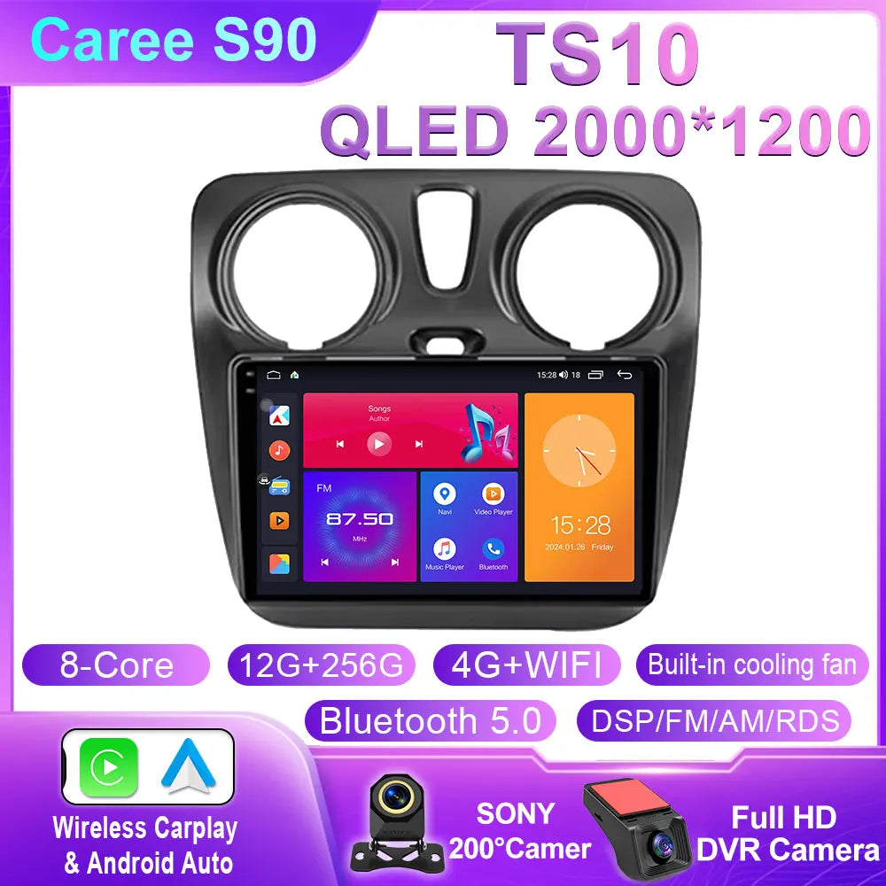 Car Radio For Renault Lodgy Dacia Dokker 2012 - 2020 Autoradio 4G WIFI GPS Car Video Multimedia Automotive Carplay Android Auto