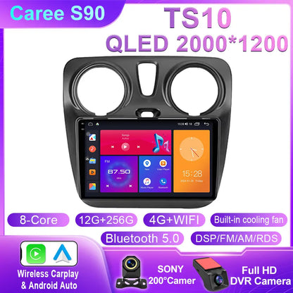 Car Radio For Renault Lodgy Dacia Dokker 2012 - 2020 Autoradio 4G WIFI GPS Car Video Multimedia Automotive Carplay Android Auto