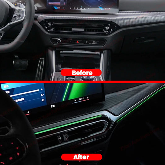 LED Vents For BMW 2023+ G20 G22 G80 G82 i3 i4 M3 M4 11 Colour Car Auto Center Console Air Outlet  Decorative Lamp Ambient Lights