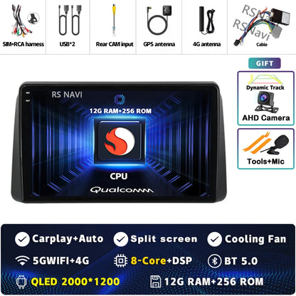 Android 14 Carplay Car Radio For Chrysler Grand Voyager 5 For Dodge Grand Caravan 2008 2011-2020 GPS Multimedia Stereo Head Unit