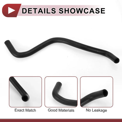 UXCELL 1 Pcs HVAC Heater Hose for Honda CR-V 2.4L 2002-2006 Engine Coolant Water Outlet No.79725S9AA00 Black Rubber