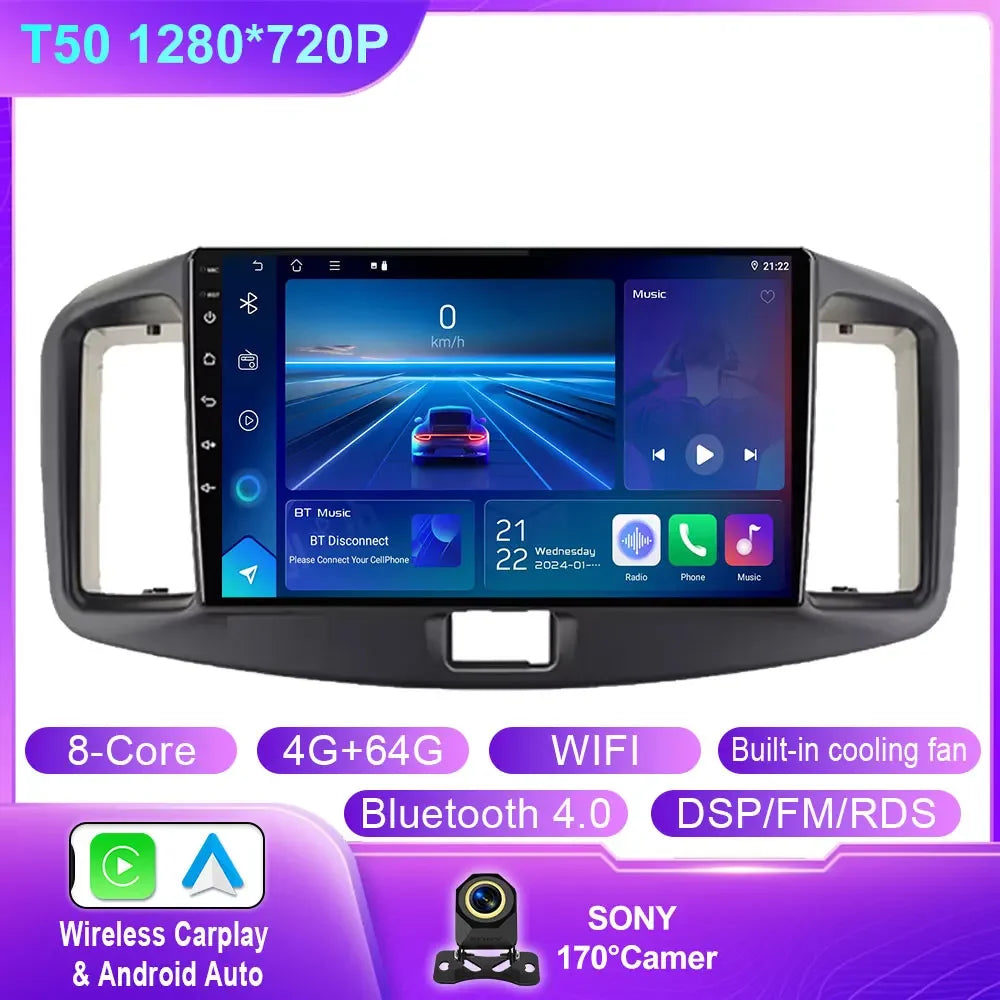 Autoraido For Daihatsu Mira 2013 - 2017 Car Radio Multimedia Video Player Navigation GPS Android 14 Stereo 4G No 2din 2 din dvd