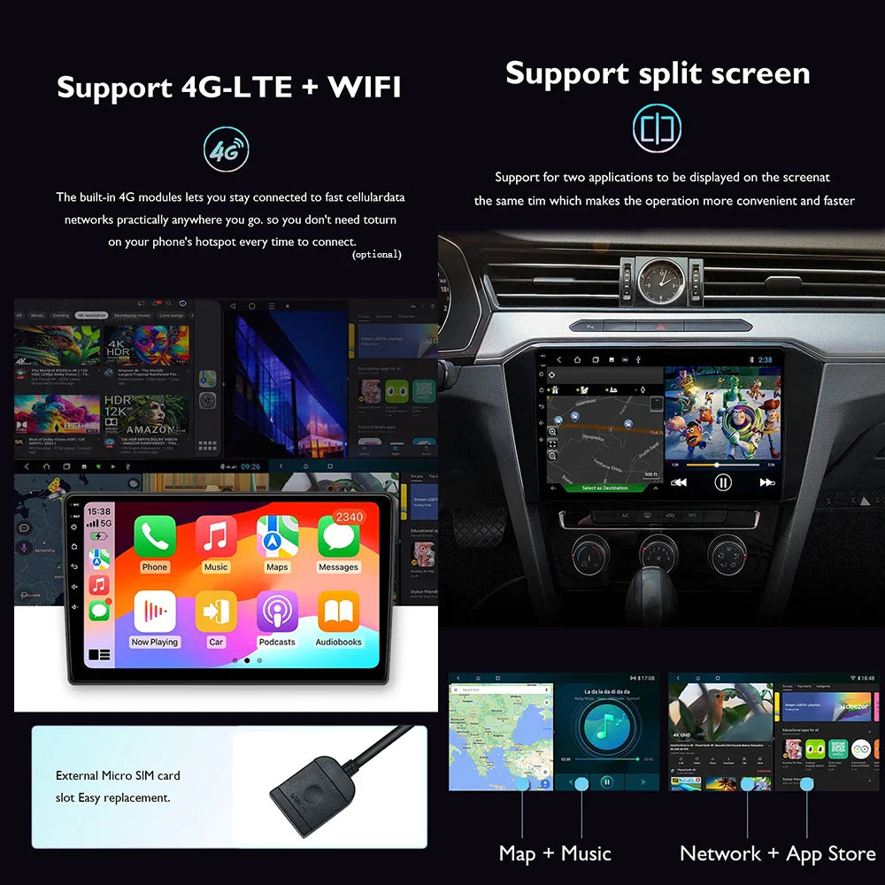 9" Android 14 Car Radio For Honda Civic RHD 2012 2013 2014 2015 Multimedia Player Carplay Auto Stereo GPS Navigation Head Unit