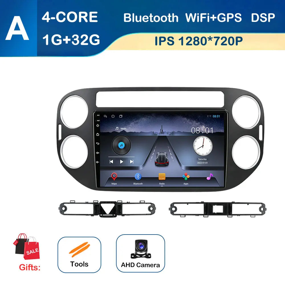 for VW Volkswagen Tiguan 1 NF 2006 - 2016 Car Multimedia Radio Player Android OS GPS Navigation Wireless CarPlay 4G Cooling Fan