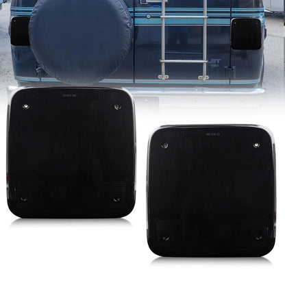 2Pcs  Rear Tail Lights Housings For 85 86 87 88 89 90 91 92 93 94 95 Chevy G20 G30 & GMC G1500 G2500 G3500 No Bulb/Socket