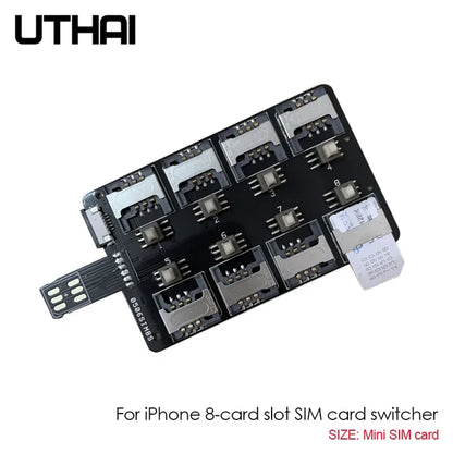 Card Slot SIM Card Adapter Card Reader (For iPhone) Mini IM Nano Sim Card Multi-Card Reader Large Capacity