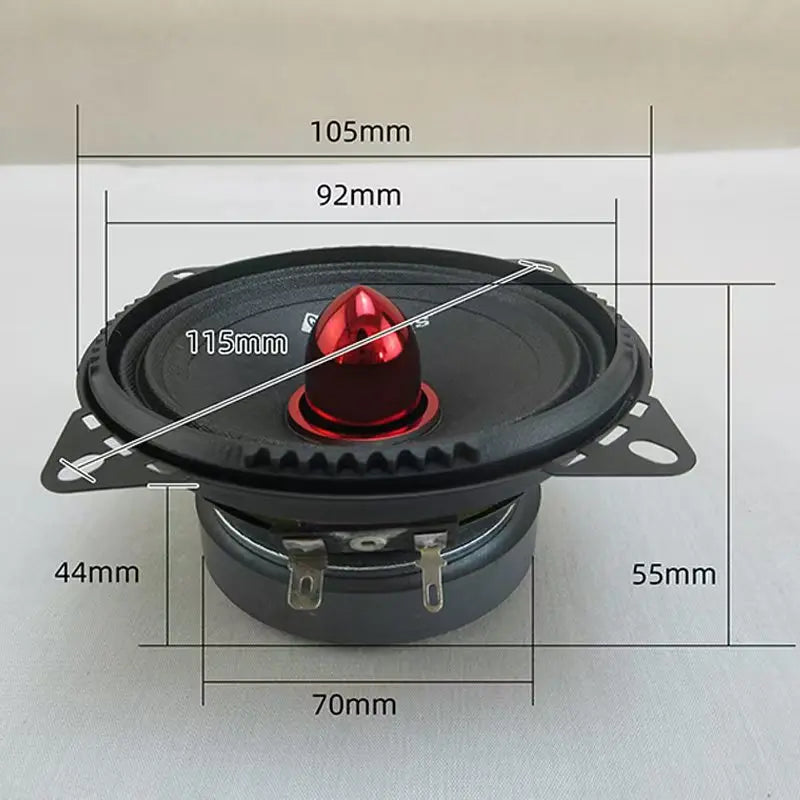 1Pair 4 inch Car Stereo Mid Range Woofer Integrated Vehicle Speaker 400W, 4 ohm Mid-bass Suitable for Car Audio Modification
