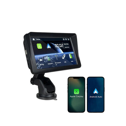 Car Radio Wireless CarPlay Android Auto Multimedia Video Player 7inch Portable Touch Screen With USB AUX For Rear View Camera