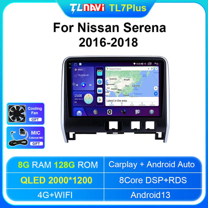 Android Auto Car Radio For 2016 2017 2018 Nissan Serena GPS Navigation System 8G RAM128G ROM Carplay Head Unit Multimedia player