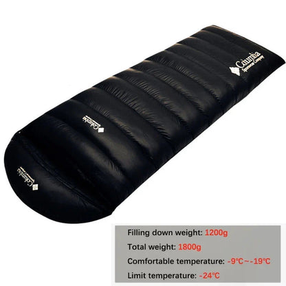 White Goose Down Sleeping Bag for Tourism Hiking Camping Emergency Sleeping Bag Trekking Supplies Sleeping Bag Nature Hike