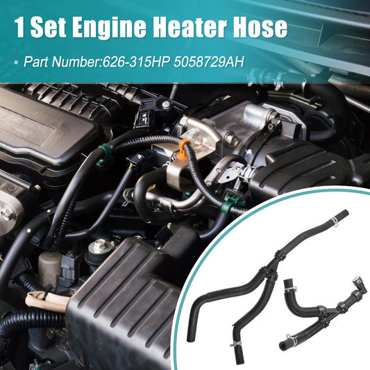 Heater Supply Return Hose for Chrysler Town & Country 2011-2016 for Dodge Grand Caravan 2011-2020 for Ram C/V 12-15
