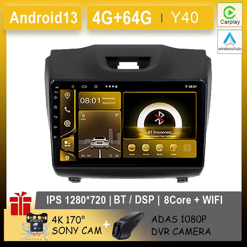 Car Radio Android For Chevrolet Holden S10 TRAILBLAZER COLORADO ISUZU DMAX Auto Navigation Carplay NO 2din DVD Player Stereo