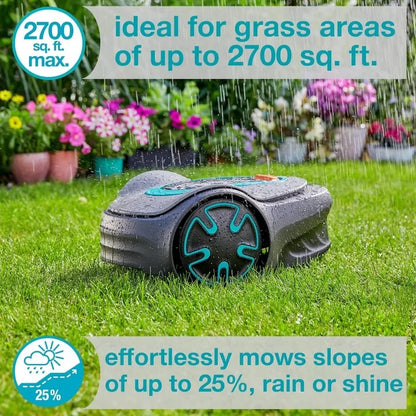 HOME.15201-41 SILENO Minimo - Automatic Robotic Lawn Mower, with Bluetooth app and Boundary Wire, one of The quietest in its Cla power tools