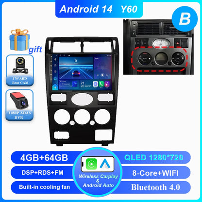 Android 14 Radio Stereo For Ford Mondeo MK 3 2000 2001 2002 2003 2004 2005-2007 Auto Multimedia Player GPS Navigation Bluetooth