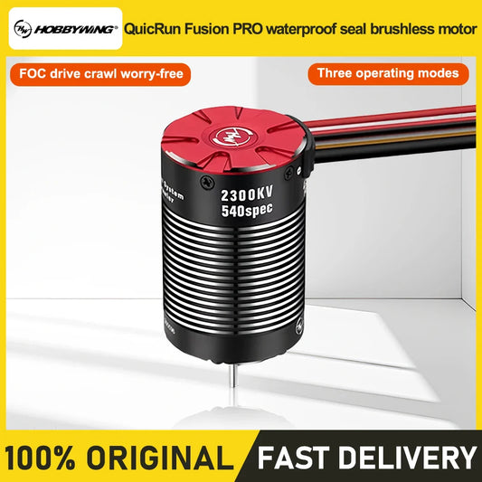 HobbyWing QuicRun Fusion PRO 540 60a 2300KV waterproof two in one brushless motor suitable for 1:10 TRX-4 SCX10 RC vehicles