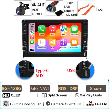 Car Radio Android 14 For Ford Fiesta Mk 6 2009 - 2018 Mirror Link AutoMotive Smart Car Systems GPS Navigation Bluetooth 8 Core
