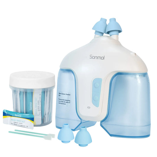 Electric Nasal Irrigation System with 50 SaltPods Nasal Irrigator Nose Washer Sinus Rinse Cleaner Congestion Relief Device power tools
