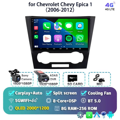 Android 14 Carplay Auto For Chevrolet Epica 1 2006 2007 2008 - 2012 Car Radio GPS Multimedia 2 Din Stereo Head Unit Player Video