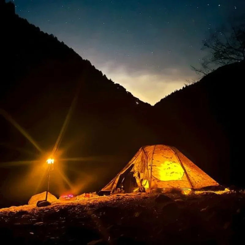 Rainproof March Camouflage Overnight Double-layer Single Outdoor Ultra-lightweight Camping Tent 미니텐트 Палатка