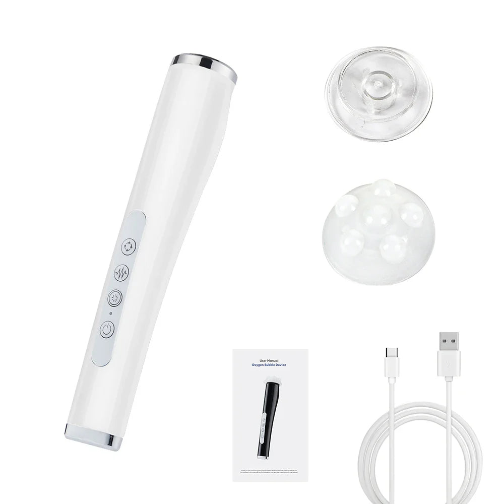 Oxygen Bubble Pen CO2 Oxygen Portable Facial Machine CO2 Gel Facial Skin Care Device Facial SPA CO2 Bubble Oxygen Beauty Machine