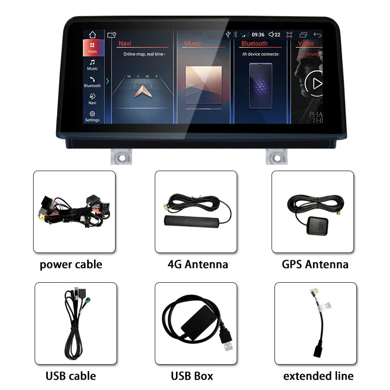2024 New ID8 Wireless CarPlay AUTO Car Multimedia Video Players For BMW 1/2 Series M2 F20 F87 ID6 EVO Gps Navigation Carplay