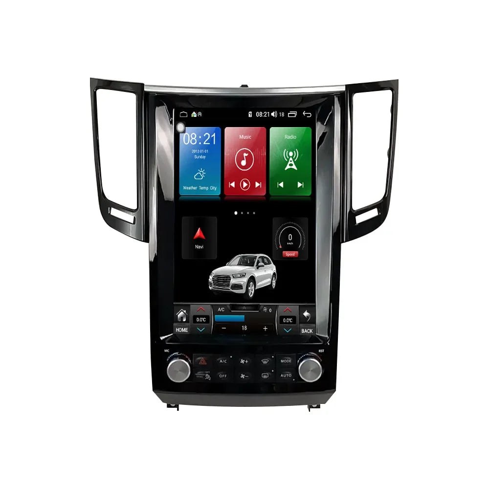 For Infiniti QX70 FX25 FX35 FX37 FX50 2009-2015 Carplay Screen Autoradio Radio Bluetooth Android 13 Multimedia Monitor Stereo