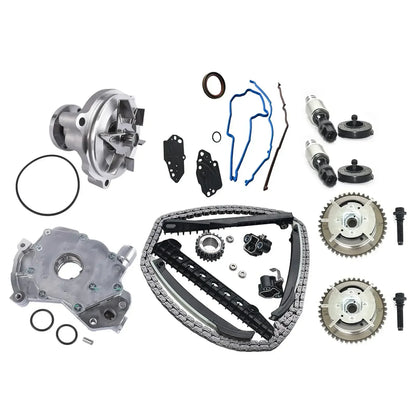 AP03 Timing Chain Kit Oil Water Pump Cover Gasket for 2005-2010 Lincoln Navigator Ford Expedition F-150 F-250 F-350 5.4L
