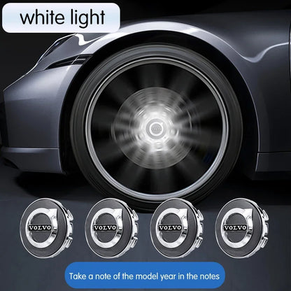 Hub Light Car Wheel Caps Light Center Cover Lighting Cap Floating Illumination LED auto For Volvo XC40 XC60 XC90 S60 V40 V50 V70
