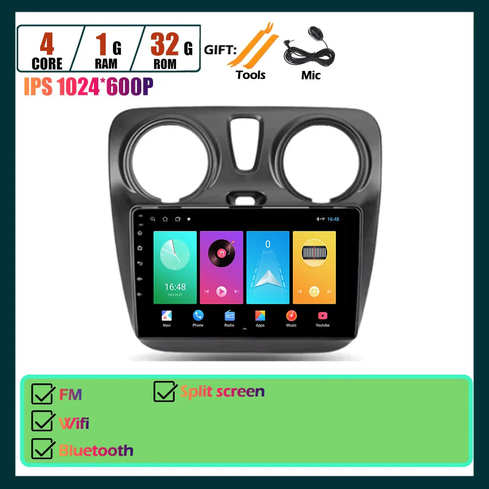 Carplay Android Auto Touch Screen For Renault Dokker For Lodgy Dacia 2012 - 2020 Automotive Multimedia Player Car Accessories