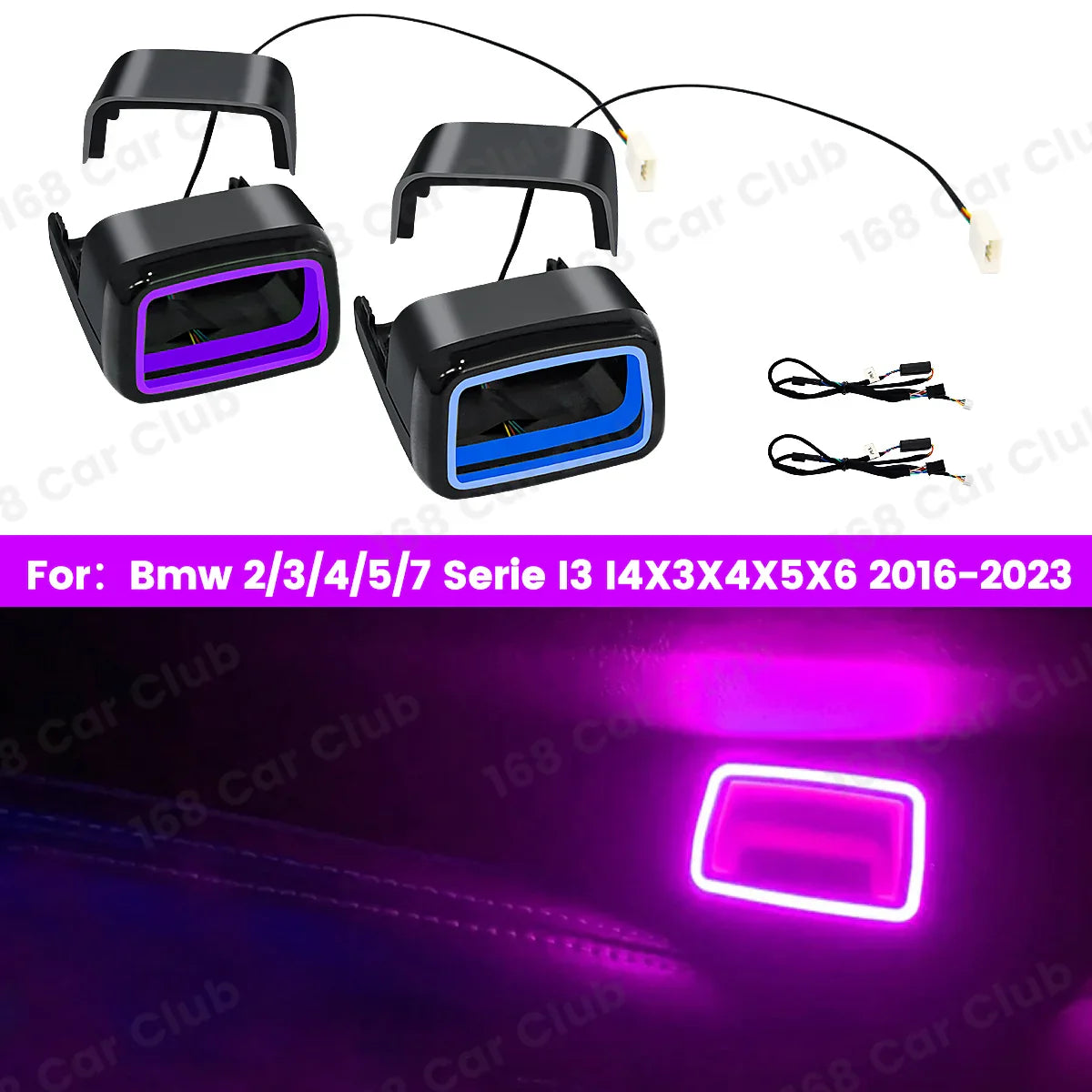 LED 11 Colours Ambient Lights For BMW New 5 series 6GT G30 G32 M5 Car Center Console Saddle Light Interior Decorative Lamp Refit