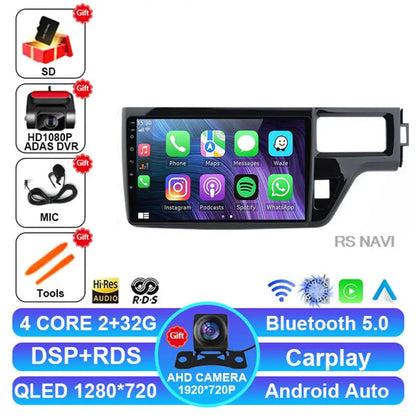 Android 14 Car Radio For Honda Stepwgn 5 2015 - 2021 4G LTE DSP Navigation BT Viedo Player DVD Wireless Carplay Auto 2 DIN GPS