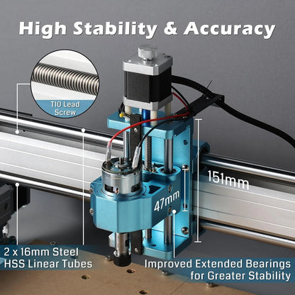 CNC Router Machine 4040-PRO for Woodworking Metal Acrylic Cutting Milling GRBL Control Lead Screw Driven 3Axis Engraving Machine power tools