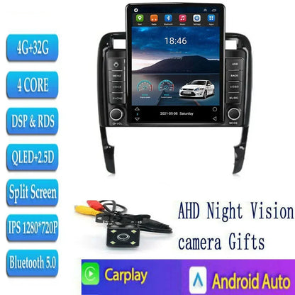 Car Radio For Porsche Cayenne 2002-2010 Tesla Screen Multimedia Player GPS Navigation Stereo Receiver Auto Radio Camera NO DVD