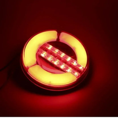 6pcs 12V 24V Sequential Dynamic LED Truck Trailer Tail Light DRL Flow Running Trun Signal Rear Brake Stop Lamp Caravan Tractor