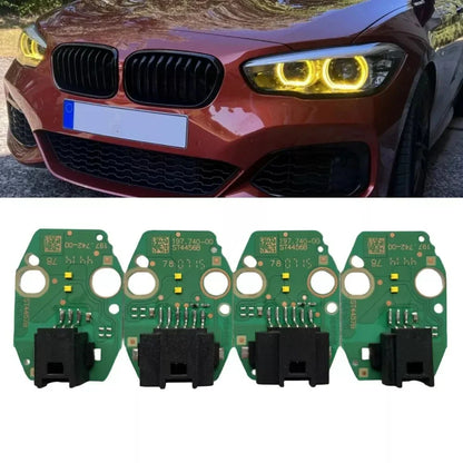 Lemon yellow light board suitable for 2017 BMW 1 Series F20 F21 LCI 118I LED headlights Angel Eye yellow DRL board