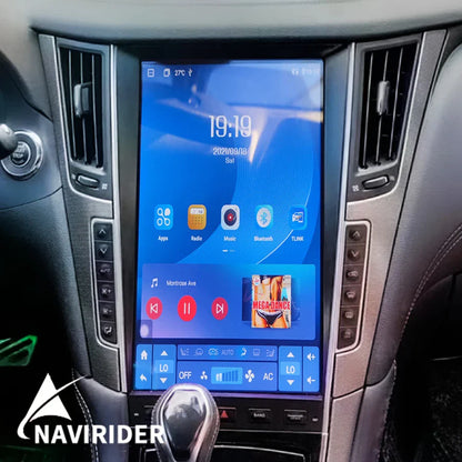 13.6inch Car Radio For Infiniti Q50 Q50l Q50s Q60 2014-2020 Android Screen Stereo Multimedia Player GPS Navigation Carplay Audio