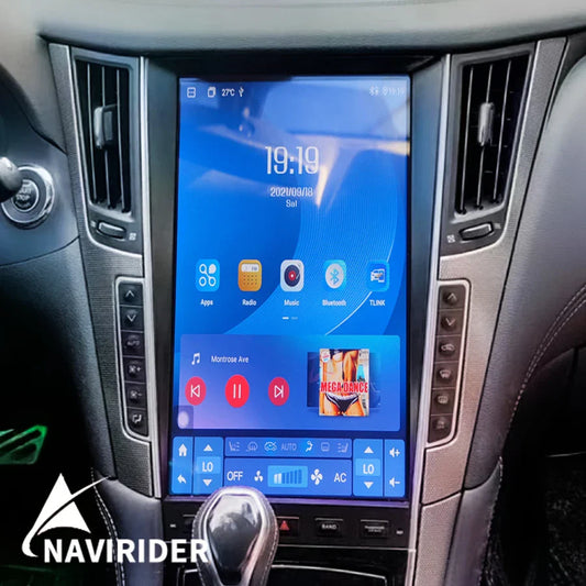 13.6inch Car Radio For Infiniti Q50 Q50l Q50s Q60 2014-2020 Android Screen Stereo Multimedia Player GPS Navigation Carplay Audio