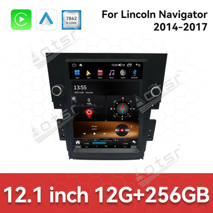 Touch Screen Android 14 Auto Multimedia Car Radio For Lincoln Navigator 2014-2017 Car GPS Navigation Audio Stereo Head Unit