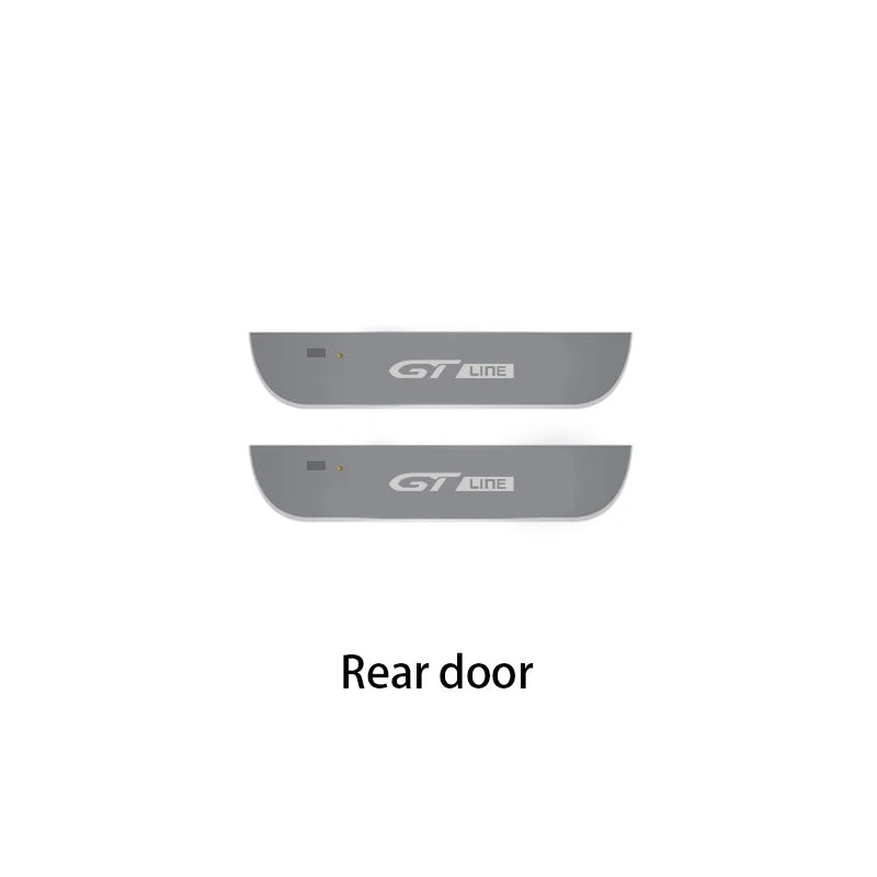 For Peugeot GT GTline 106 107 108 206 207 208 301 308 408 508 2008 3008 4008 5008 Car Wireless LED Welcome Pedal Threshold Light