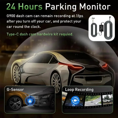 Real 4K WiFi Dual Dash Cam,Optional Rear/Cabin Camera,3" IPS Screen with Night Vision,24H Parking Mode Dashboard Camera Recorder