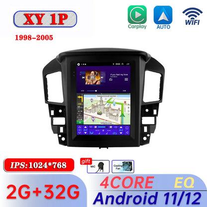 Android 11 Car Radio For Lexus RX300 Toyota Harrier 1998-2003 2004 2005 GPS Navigation Multimedia Carplay DSP For Tesla Style