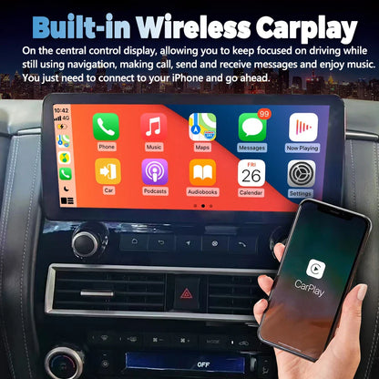 12.3inch Android 14 For Nissan Patrol Y61 Y62 Car Radio GPS Video Player Carplay HU Screen Carplay Auto wifi 4G Multimedia