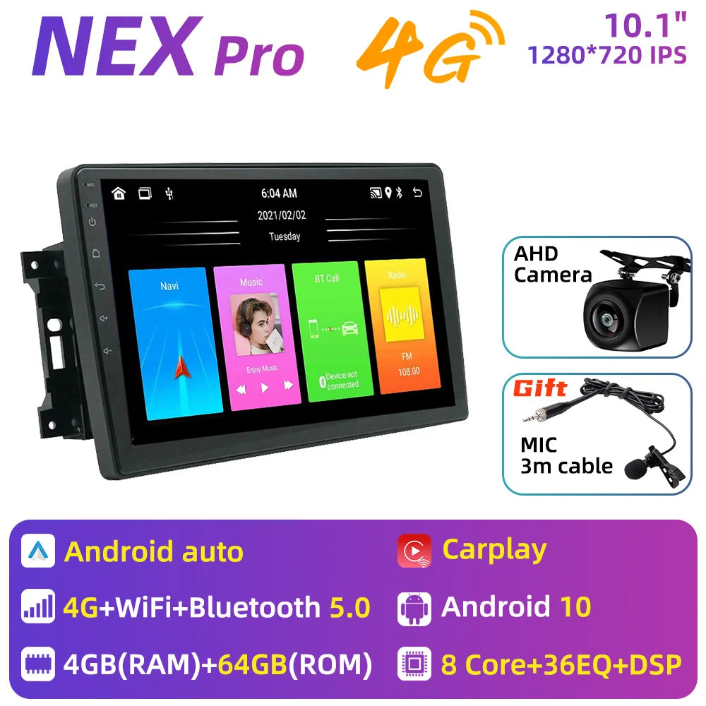 For Dodge Dakota 2009 - 2011 2 Din Android Car Radio Navigation WIFI FM GPS Multimedia Player Autoradio Head Unit Audio Stereo