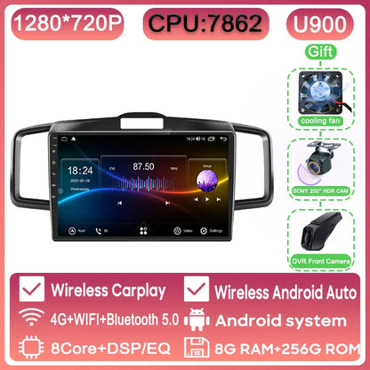 WIFI For Honda Freed 1 2008 - 2016 Car Radio Multimedia Video Player Navigation GPS Android Auto QLED Screen No 2din 2 din DVD
