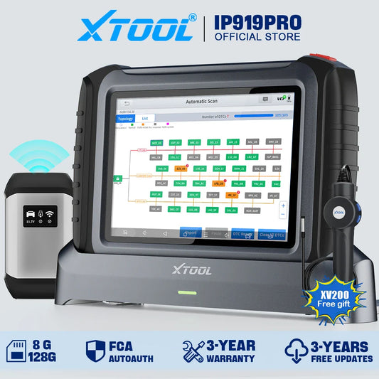 XTOOL INPLUS IP919PRO Car Diagnostic Scanner Automotivo Tools ECU Coding Programming 42 Service CANFD DOIP Topology FCA AutoAuth