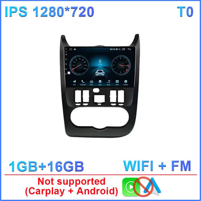 Android 14 For Renault Logan 1 Sandero 2009 2010 2011 2012 - 2015 Largus Dacia Duster Car Radio Multimedia Player Stereo Carplay